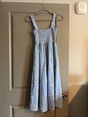 Marshalls Light Blue Floral Maxi Dress